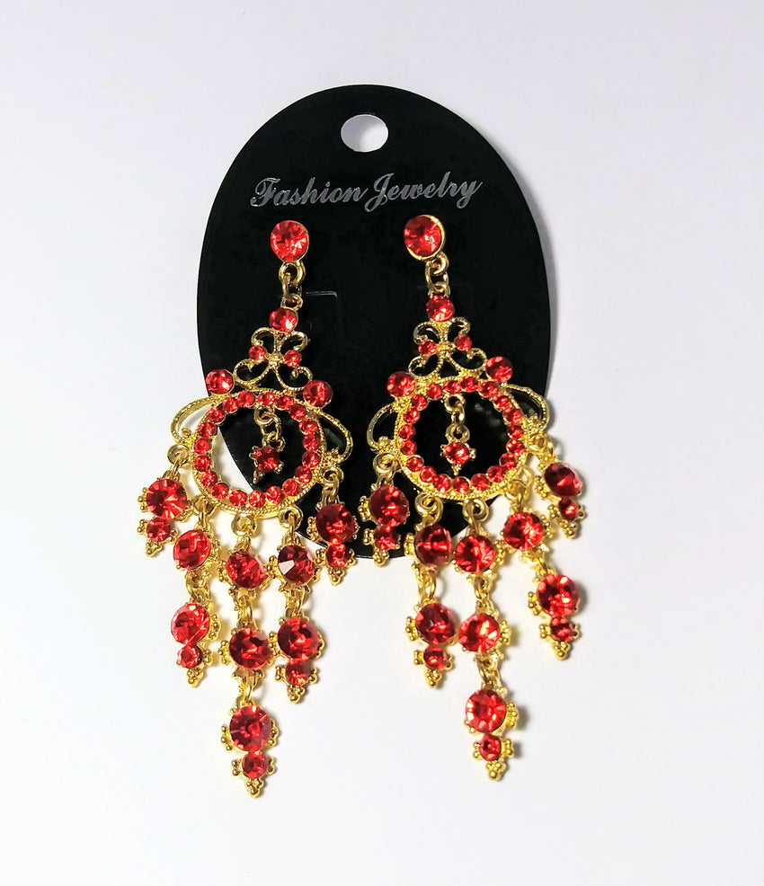 Costume jewelry beautiful long earrings