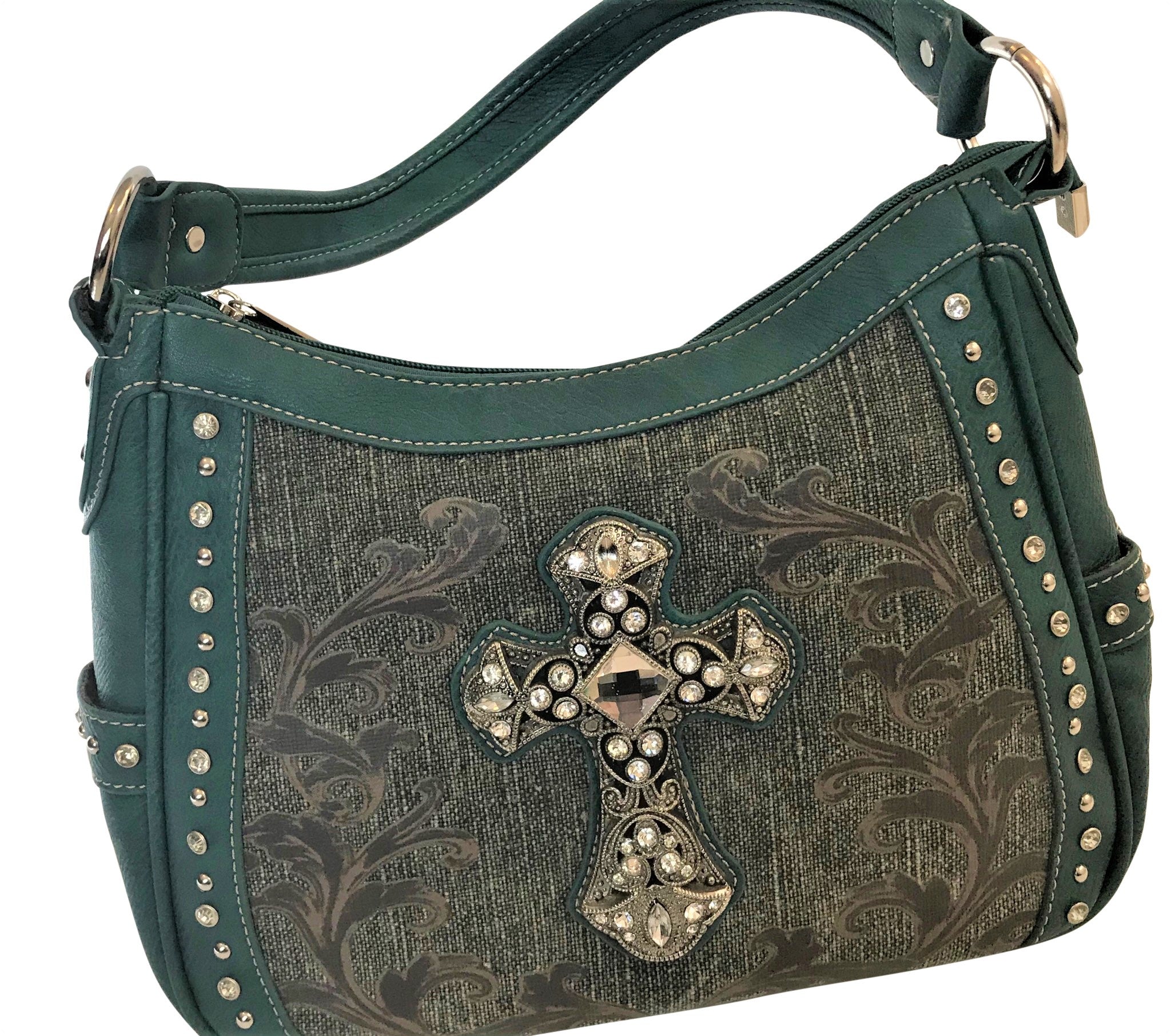 Montana West Green Cross purse, Brand New