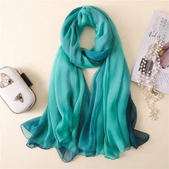 Large and beautiful gradient color scarf