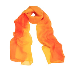 100% silk multiple color gradient scarf